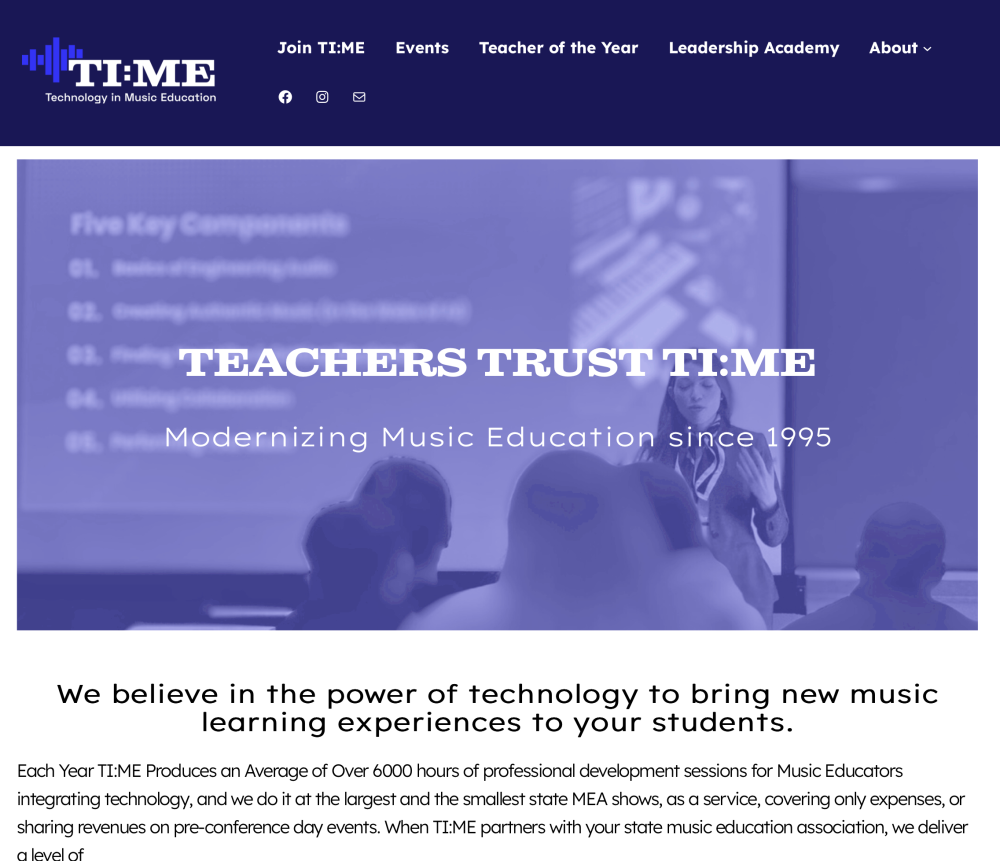 TI:ME Unveils New Website and Opens Membership to All for Free